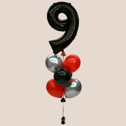 Large Foil Number Balloon Bouquet
