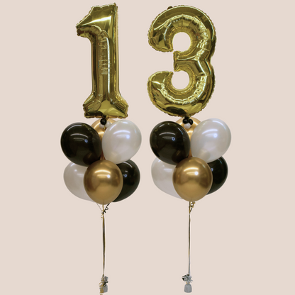 Large Number Balloon Bouquets (QTY 2)