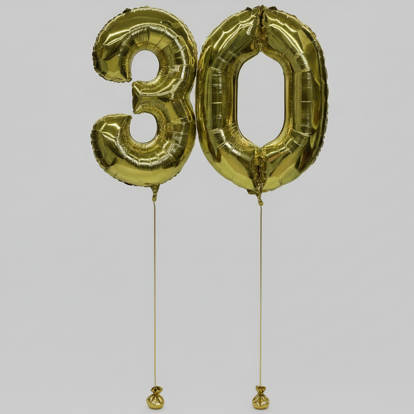 Large Foil Numbers (QTY 2)