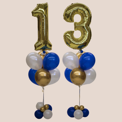 Large Number Balloon Bouquets (QTY 2)
